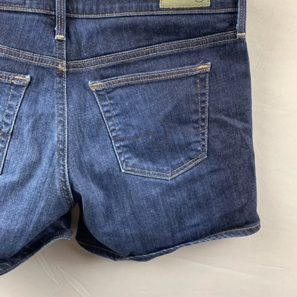 Adriano Goldschmied The Stevie‎ Short Slim Short Blue Jean Dark Denim Wash 27